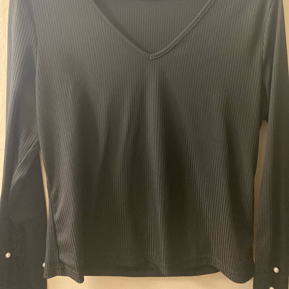 Pearls Detailed Fitted Top